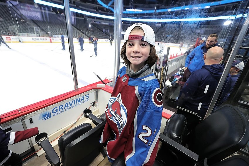 Jack Rodell of Castle Rock has his wish to be a Colorado Avalanche player granted in November 2022. Jack, now 8, was diagnosed with leukemia but has been in remission for two years.